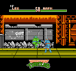 Teenage Mutant Hero Turtles - Tournament Fighters (Europe) In game screenshot